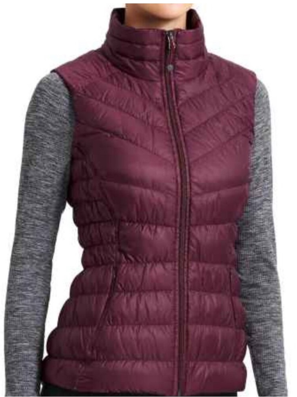 Athleta Downalicious Deluxe Goose Down Puffer Vest Chianti Medium